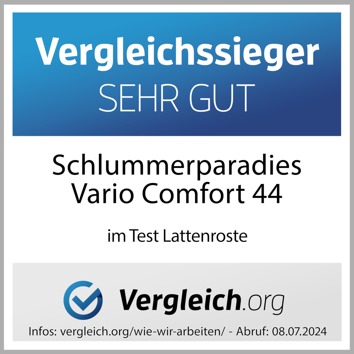 Vergleichs Sieger Vergleich