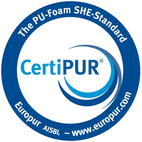 Die von uns verwendeten Schaumkerne sind CertiPUR® geprüft.